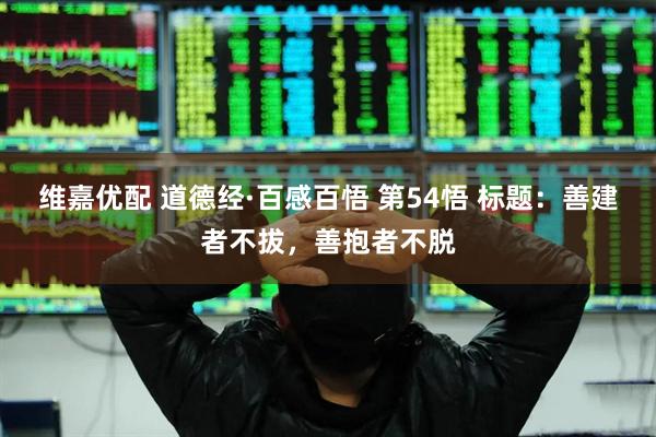 维嘉优配 道德经·百感百悟 第54悟 标题：善建者不拔，善抱者不脱